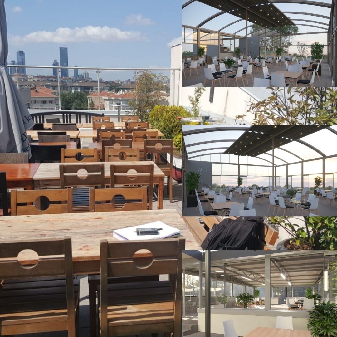 Boğaziçi Üniversitesi Teras Pergola Projesi  Modern Dış Mekân ve Sosyal Alan Tasarımı